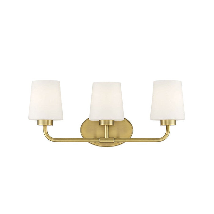 Savoy House Capra 3 Light Bath, Warm Brass - 8-4090-3-322