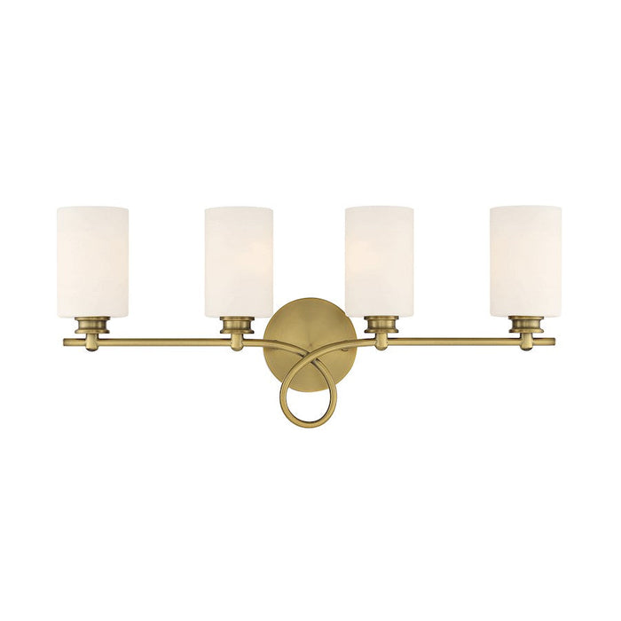 Savoy House Woodbury 4 Light Bath Vanity, Warm Brass - 8-530-4-322