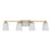 Savoy House Darby 4 Light Bathroom Vanity, Brass/White Opal