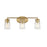 Savoy House Sacremento 3 Light Bath Vanity, Warm Brass - 8-7045-3-322