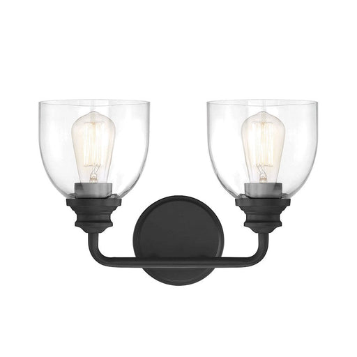 Savoy House Vale 2 Light Bath, Black - 8-7205-2-BK