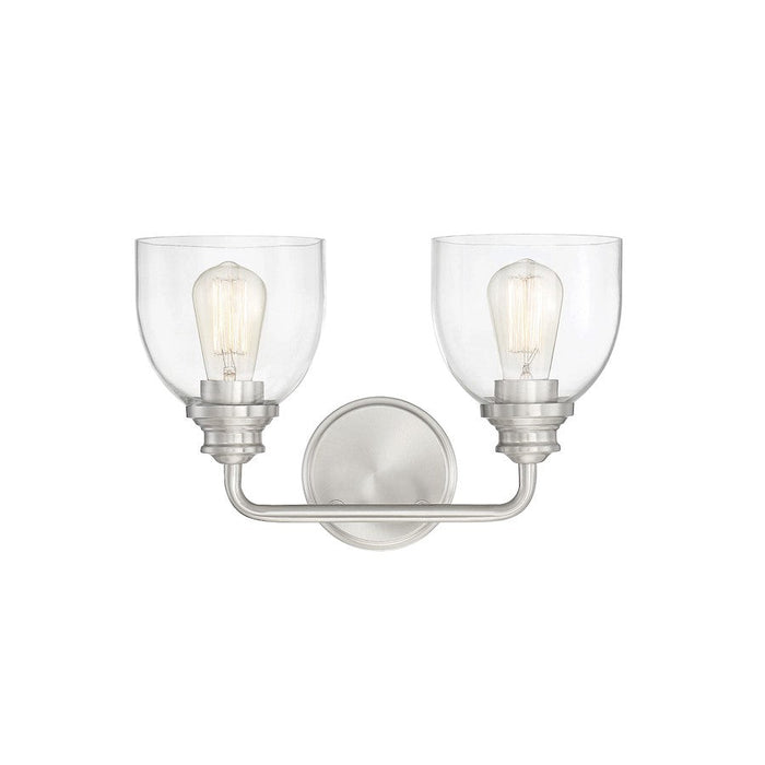 Savoy House Vale 2 Light Bath, Satin Nickel - 8-7205-2-SN