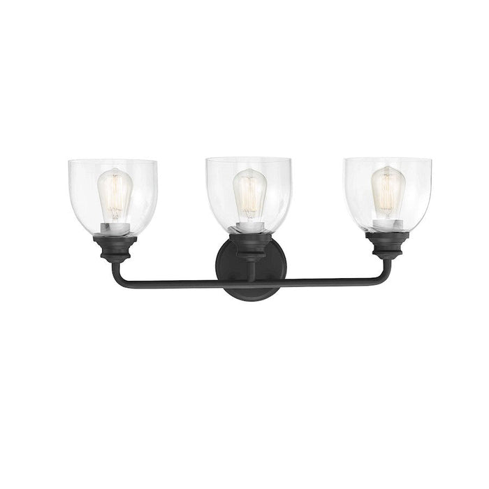 Savoy House Vale 3 Light Bath, Black - 8-7205-3-BK