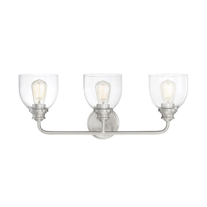 Savoy House Vale 3 Light Bath, Satin Nickel - 8-7205-3-SN