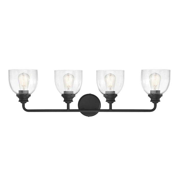 Savoy House Vale 4 Light Bath, Black - 8-7205-4-BK