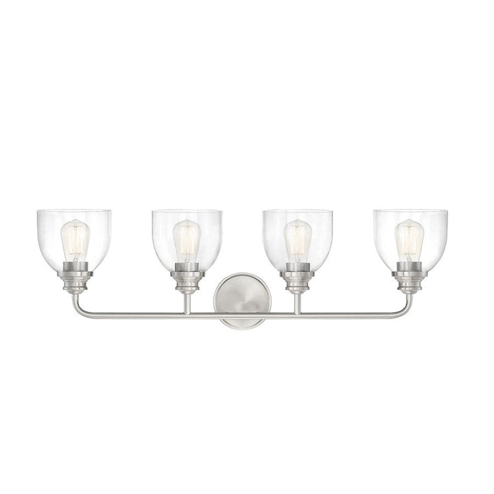 Savoy House Vale 4 Light Bath, Satin Nickel - 8-7205-4-SN