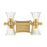 Savoy House Bennington 4 Light Bathroom Vanity, Brass/Clear - 8-9702-4-322