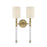 Savoy House Fremont 2 Light Wall Sconce, Warm Brass - 9-103-2-322