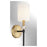 Savoy House Tivoli 1 Light Wall Sconce, Black/Brass