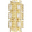 Savoy House Portia 2 Light Wall Sconce, True Gold/Strie Piastra - 9-2030-2-260