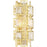 Savoy House Portia 2 Light Wall Sconce, True Gold/Strie Piastra