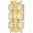 Savoy House Portia 2 Light Wall Sconce, True Gold/Strie Piastra