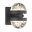 Savoy House Biscayne 2 Light LED Wall Sconce, Matte Black/Bubble