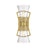 Savoy House Bennington 2 Light Wall Sconce, Brass/Clear Ribbed