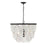 Meridian Bohemian 5 Light Chandelier, White/Oil Rubbed Bronze - M100101GRORB