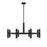 Meridian Contemporary 16 Light Chandelier, Matte Black - M100103MBK