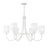 Savoy Meridian 6 Light 24" Chandelier, Bisque White - M100117BQW