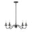 Savoy Meridian 5 Light Chandelier, Matte Black - M100120MBK