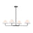 Meridian 4-Light Chandelier, Matte Black - M100121MBK