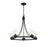 Meridian Modern 5 Light Chandelier, Matte Black/Clear - M10018MBK