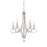 Meridian Modern 5 Light 29" Chandelier, Brushed Nickel - M10028BN