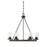 Meridian Farmhouse 6 Light Chandelier, Remington/Clear - M10070DG