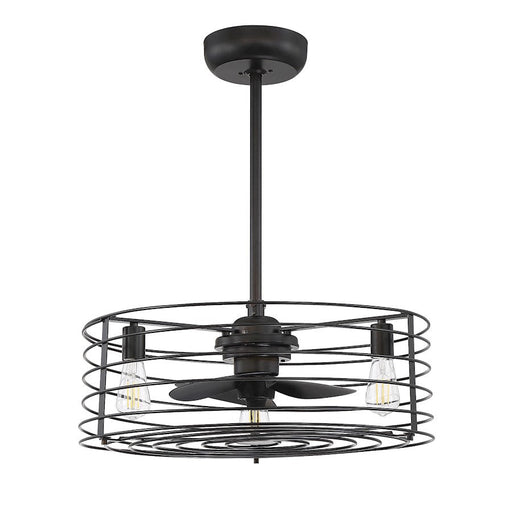 Meridian Farmhouse 2007 3 Light 14" Ceiling Fan, Oil Rubbed Bronze - M2007ORB