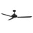 Meridian Modern 58" Ceiling Fan, Matte Black - M2010MBK