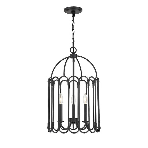 Savoy Meridian 3 Light Pendant, Matte Black - M30011MBK