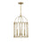 Savoy Meridian 3 Light Pendant, Natural Brass - M30011NB