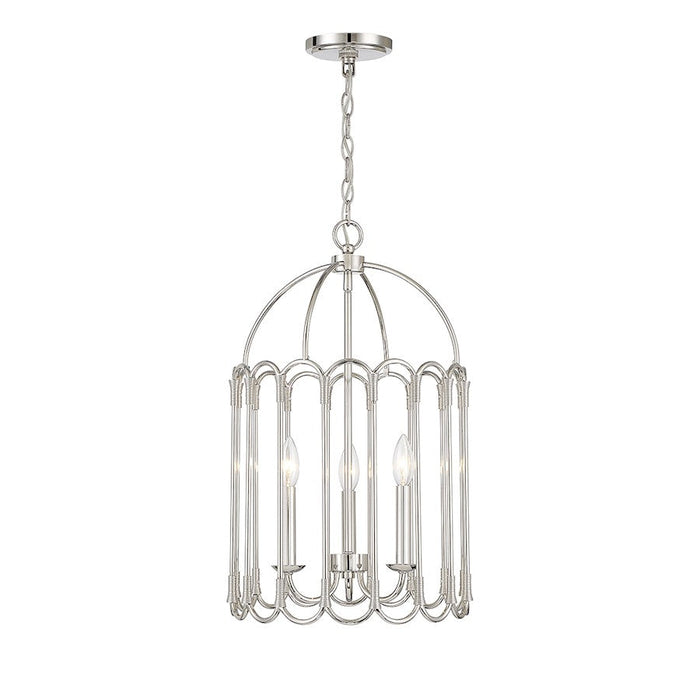 Savoy Meridian 3 Light Pendant, Polished Nickel - M30011PN