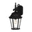 Meridian Transitional 1 Light 9" Outdoor Wall Lantern, Black/Clear - M50055BK