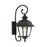 Savoy Meridian 1 Light Outdoor Wall Lantern, Textured Black/Clear