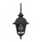 Savoy Meridian 1 Light Outdoor Wall Lantern, Textured Black/Clear