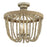 Meridian Bohemian 3 Light Semi Flush Mount, Natural Wood - M60002-97