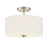 Meridian Modern 2 Light Semi Flush Mount, Brushed Nickel - M60008BN