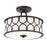 Meridian Industrial 2 Light Semi Flush Mount, Oil Rubbed Bronze - M60015ORB