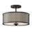 Meridian Modern 2 Light Semi Flush Mount, Oil Rubbed Bronze - M60016ORB