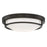 Meridian Industrial 2 Light 4" Flush Mount, Bronze/White - M60019ORB