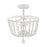 Meridian Bohemian 2 Light Semi Flush Mount, Distressed Wood - M60028DW