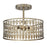 Meridian Shabby Chic 3 Light Semi Flush Mount, Antique Gold - M60038OG