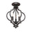 Meridian Transitional 3 Light Convertible Semi Flush Mount, Bronze - M60055ORB