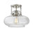 Meridian Traditional 1 Light Semi Flush Mount, Brushed Nickel/Clear - M60064BN