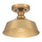 Meridian Vintage 1 Light Semi Flush