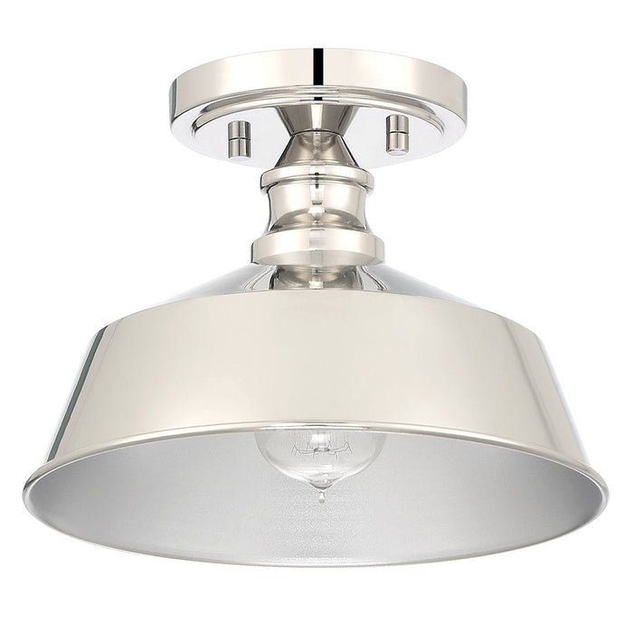 Meridian Vintage 1 Light Semi Flush