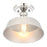 Meridian Vintage 1 Light Semi Flush