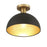 Meridian Vintage 1 Light Semi Flush Mount