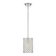 Meridian Glam 1 Light Mini Pendant, Chrome - M70017CH