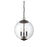 Meridian Modern 3 Light Pendant, Oil Rubbed Bronze/Clear - M70060ORB