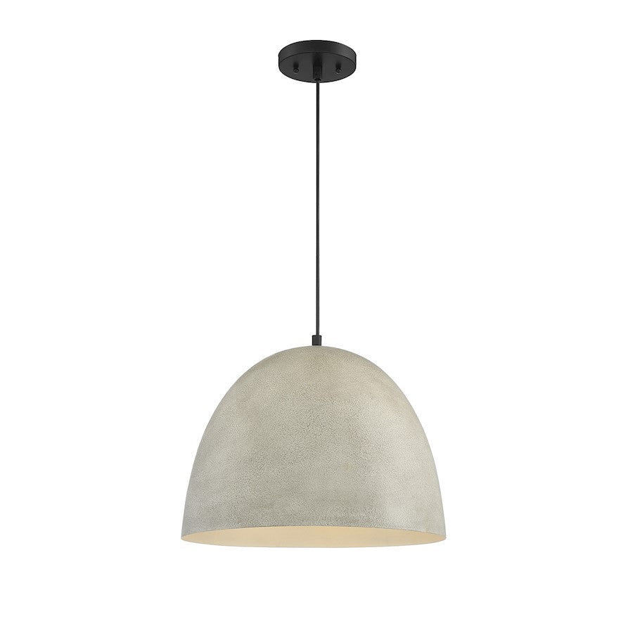 Meridian Industrial 1 Light Pendant, Matte Black - M70093CMBK